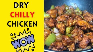 Dry Chilly Chicken Fry🍗😋😋😋  Simple and Yummy  keralacooking malayalamcooking [upl. by Neb357]