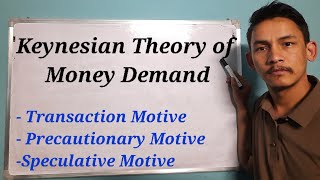 Keynesian Theory of Money Demand [upl. by Natsrik]