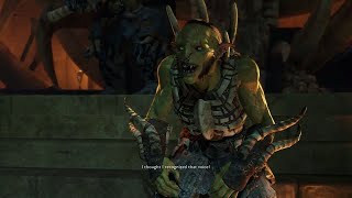 Shadow of War  Ratbag Returns Full Cutscene 1080P 60FPS [upl. by Anilehs]