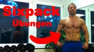 3 Sixpack Übungen für schlanken Bauch und harte Bauchmuskeln [upl. by Stavro]