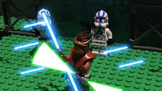 LEGO Star Wars Pong Krell vs clone troopersstop motion movie [upl. by Airamasor129]