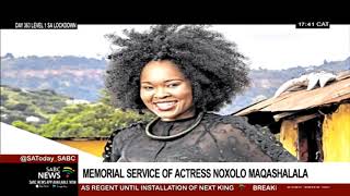 Friends and family pay tribute to late actress Noxolo Maqashalala [upl. by Laeira]