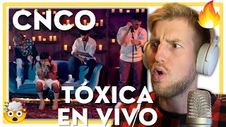 Reacción 🎤🤤 CNCO  Tóxica ☠️ EN VIVO [upl. by Llenwad]