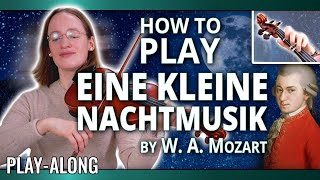 How to Play Eine Kleine Nachtmusik  Play Along  Violin Tutorial with Free Violin Sheet Music [upl. by Adrea]