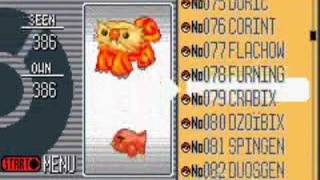 Pokemon Quartz Pokedex 1 of 3 [upl. by Yhtrod]