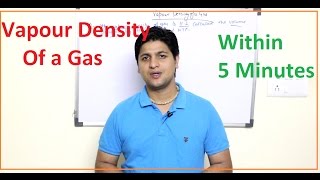 Vapour Density of a Gas I Chemistry I Hindi [upl. by Ihab]