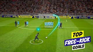 TOP FREEKICK GOALS in efootball 2023 Mobile [upl. by Amilb]