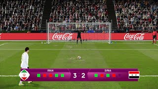 Iran vs Syria  Penalty Shootout 2024  AFC Asian Cup 2023  PES Gameplay [upl. by Lleze187]