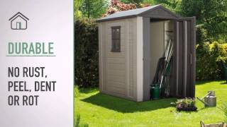 FACTOR 4x6 Garden Shed at Cheap Sheds [upl. by Ahsenahs]