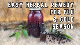 Elderberry tincture recipe using fresh elderberries [upl. by Abijah]