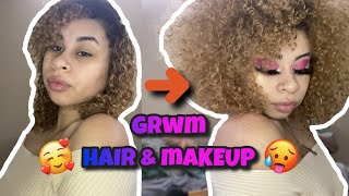 EASY MAKEUP AND HAIR ROUTINE  bbygshai [upl. by Nosmirc]