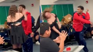 Karen Gets Thunder SLAPPED After Slapping the WRONG GUY [upl. by Ayote]