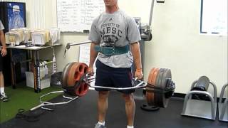 Chris Kreider Trap Bar Deadlifts 530x6 [upl. by Delaryd]