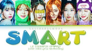 LE SSERAFIM 르세라핌 amp YOU AS A MEMBER  SMART  Karaoke EASY LYRICS [upl. by Ulland791]