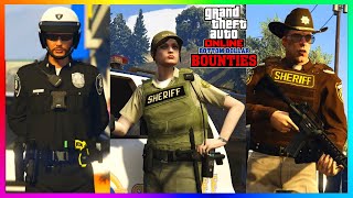 NEW Police Outfits Leaked BOTTOM Dollar Bounties COP Car Money GTA 5 DLC 2024GTA Online Update [upl. by Irem]