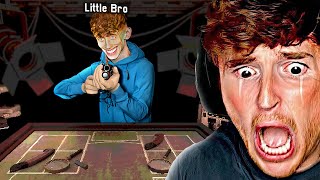 Buckshot Roulette VS Little Brother MULTIPLAYER [upl. by Bunder]