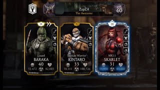 Outworld Team Win 77 Faction Wars matches in Autoplay mode MK Mobile 2024083 [upl. by Gothard]