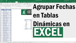 ¿Problemas con agrupar fechas en tabla dinamica en Excel Resuelvelo usando BuscarV y otros trucos [upl. by Tizes]