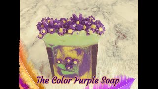 We Made Soap Inspired By TV ShowsMoviesThe Color Purple Cold Process Soap [upl. by Brendin176]