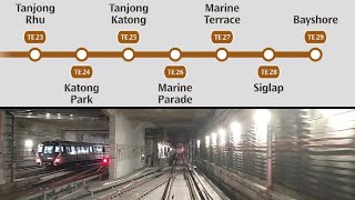 SMRT TEL ThomsonEast Coast Line MRT Ride from Gardens by the Bay to Woodlands North [upl. by Strain843]