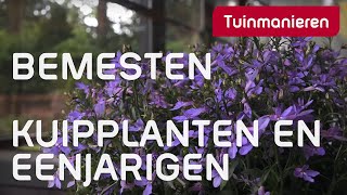 Terrasplanten bemesten hoe je kuipplanten en éénjarigen voeden  Lente  Tuinmanieren [upl. by Maddeu]