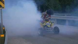 Suzuki LTR 450 Burnout [upl. by Danuloff954]