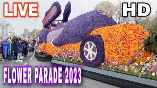 LIVE Flower Parade🌷Keukenhof 2023 🇳🇱 [upl. by Rayna]