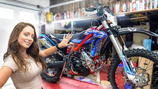 Building Her DREAM Bike  Beta XTrainer 300cc 2 Stroke [upl. by Tillfourd]