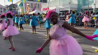 Saxons Super Dancers Independence Junkanoo w Music 2023 4k [upl. by Libbey]