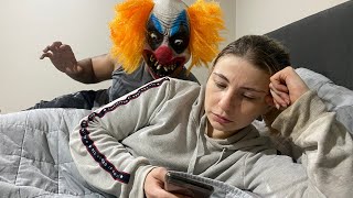 Scary Clown Prank on My American Fiancée  Kishanell [upl. by Dyna]