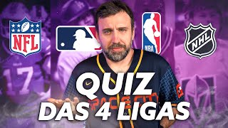 QUIZ todos os times das 4 GRANDES LIGAS 🏀⚾🏈🏒 [upl. by Kulsrud]