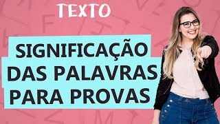 SIGNIFICADOS DAS PALAVRAS PARA INTERPRETAÇÃO DE TEXTOS  Aula 19  Profa Pamba  Texto [upl. by Leonardo457]