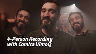 FOUR Person Recording with Comica VimoQ Best choice forshorts vlog interview podcast youtuber [upl. by Melamie]