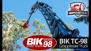 BIK TC98 Grapplesaw Truck Mecanil SG220  remote control tree removal 2022 [upl. by Geiger510]