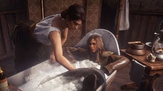 Sadie Adler Takes a Bath  Play as Sadie Adler in Red dead Redemption 2 PC [upl. by Dewey899]