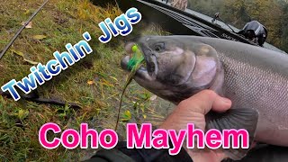 Cowlitz River Coho Twitching Jigs [upl. by Subak]