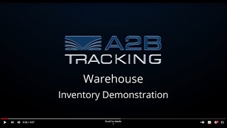 A2B Tracking RFID Software  Warehouse Inventory Demo [upl. by Garry736]