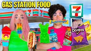 EATING ONLY GAS STATION FOOD FOR 24 HOURS [upl. by Maclaine]