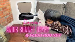 Review Andis Bonnet Dryer  Flexi Rod Set [upl. by Nimad]