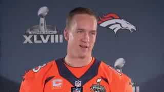 Peyton Manning responds to Sherman quotI throw touchdown ducksquot [upl. by Zsa]