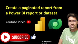 5 Create a paginated report from a Power BI report or dataset [upl. by Dnob869]