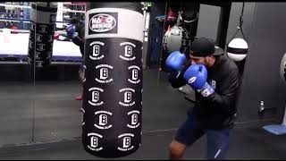 Zurdo Ramirez unleashes his speed amppower to KO Bivol  esnews boxing [upl. by Anirdnaxela642]