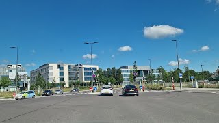 Driving in Luxembourg City Luxembourg Kirchberg [upl. by Eindys]