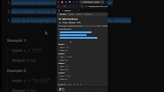 LeetCode 20 Valid Parentheses  JavaScript Solution Explained [upl. by Arit]