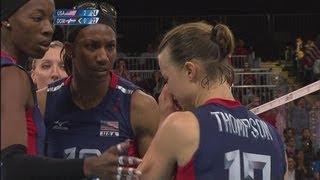 Womens Volleyball Quarterfinal  USA v DOM  London 2012 Olympics [upl. by Quint634]