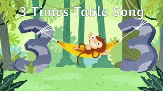 Twinkl Three Times Table Song [upl. by Darees]