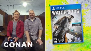 Clueless Gamer Conan Reviews quotWatch Dogsquot  CONAN on TBS [upl. by Uehttam]