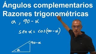 Ángulos complementarios Razones trigonométricas [upl. by Sugden732]