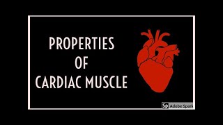 Properties of Cardiac Muscles  Excitability Rythmicity ConductivityContractility  Physiology [upl. by Ssirk]