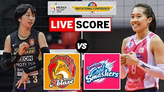 Kurashiki Ablaze vs Creamline Cool Smashers  PVL Invitational Live Scoreboard [upl. by Einnek688]